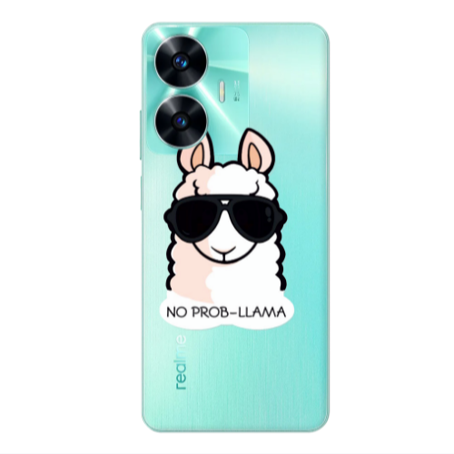 Realme C55 No prob-lama Transparent Silicone TPU Θήκη