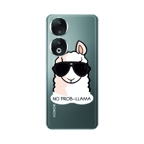 Honor 90 5G No prob-lama Transparent Silicone TPU Θήκη