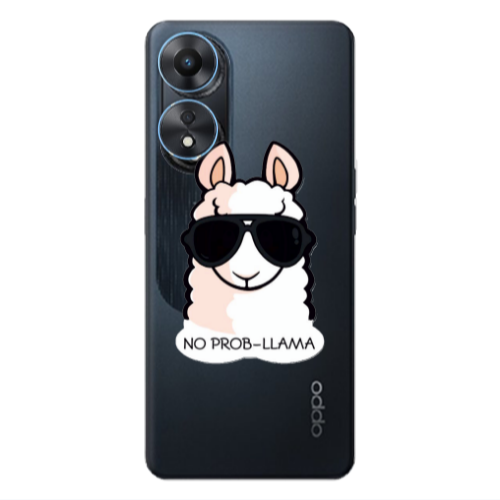 Oppo A 98 No prob-lama Transparent Silicone TPU Θήκη