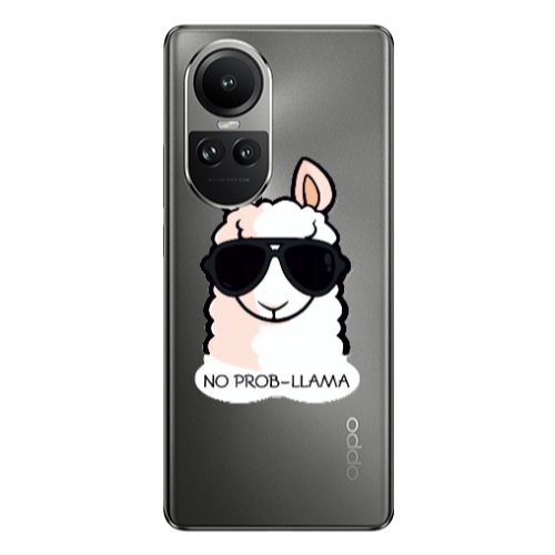 Oppo Reno10 5G No prob-lama Transparent Silicone TPU Θήκη
