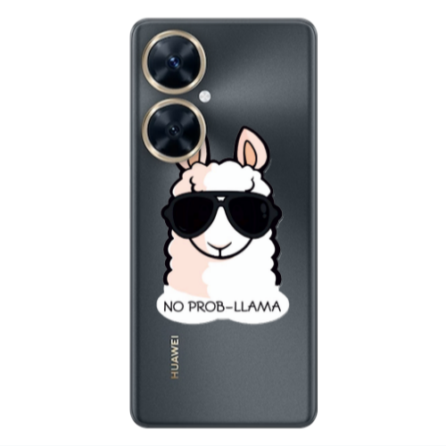 Huawei Nova 11i No prob-lama Transparent Silicone TPU Θήκη