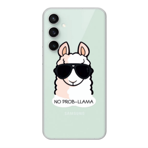 Samsung S24 Plus No prob-lama Transparent Silicone TPU Θήκη