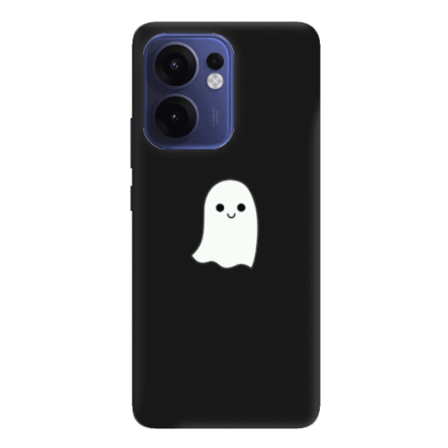 Oppo Reno 13 F Ghost Black Colored Silicone TPU Θήκη