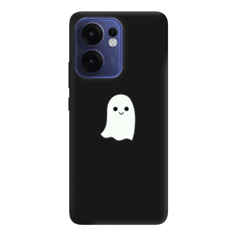 Oppo Reno 13 F Ghost Black Colored Silicone TPU Θήκη