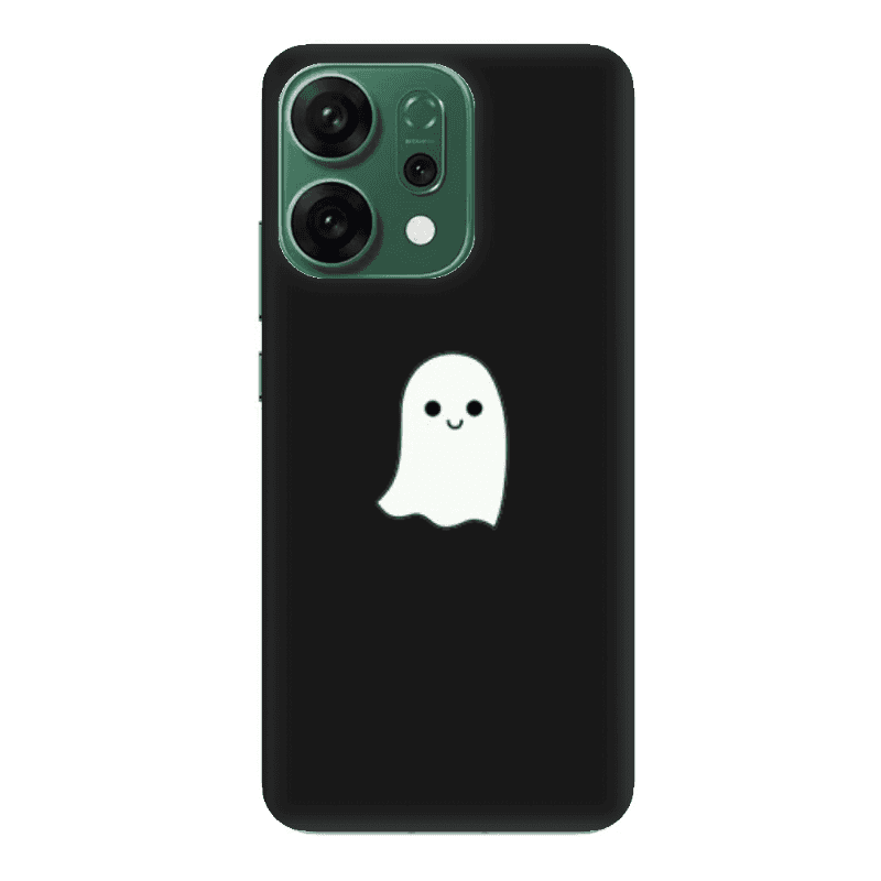 Oppo RENO 14 Ghost Black Colored Silicone TPU Θήκη