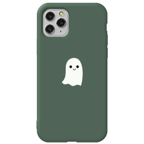 Apple iPhone 11 Pro Ghost Dark Green Colored Silicone TPU Θήκη