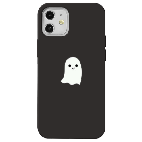 Apple iPhone 12 Ghost Black Colored Silicone TPU Θήκη