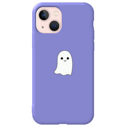 Apple iPhone 13 Ghost Purple Colored Silicone TPU Θήκη