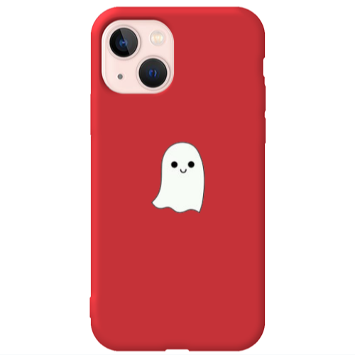 Apple iPhone 13 Ghost Red Colored Silicone TPU Θήκη