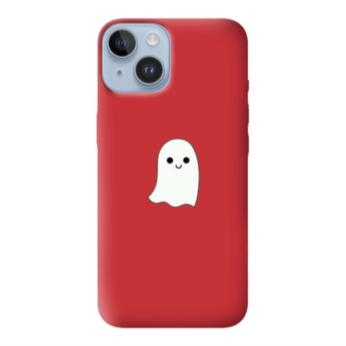 Apple iPhone 14 Plus Ghost Red Colored Silicone TPU Θήκη