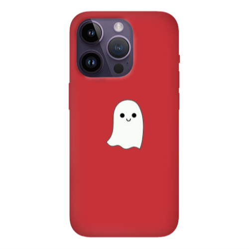 Apple iPhone 14 Pro Max Ghost Red Colored Silicone TPU Θήκη