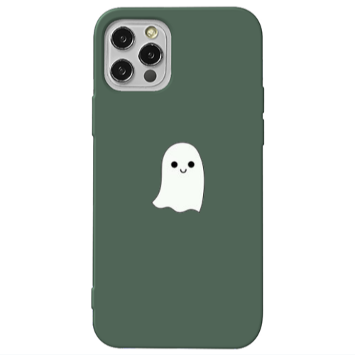 Apple iPhone 13 Pro Ghost Dark Green Colored Silicone TPU Θήκη