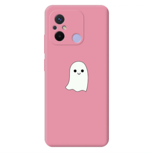 Xiaomi Redmi 12C Ghost Pink Colored Silicone TPU Θήκη