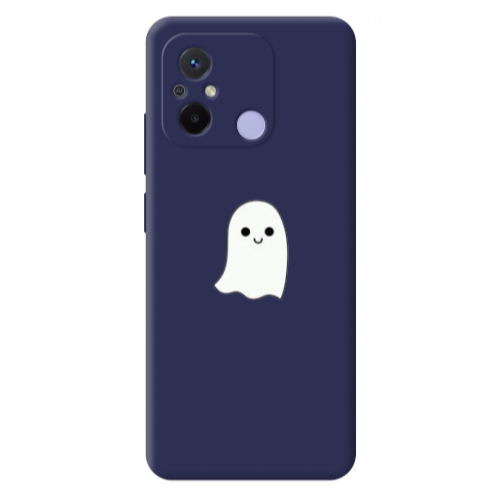 Xiaomi Redmi 12C Ghost Dark blue Colored Silicone TPU Θήκη