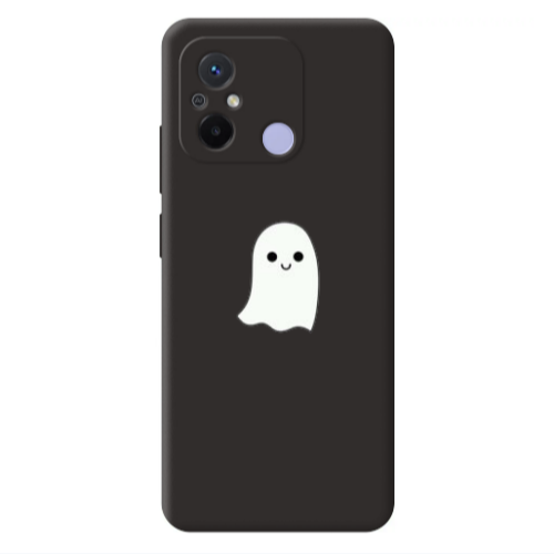 Xiaomi Redmi 12C Ghost Black Colored Silicone TPU Θήκη