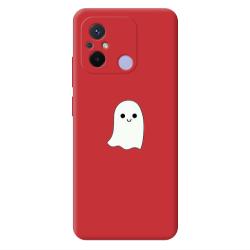 Xiaomi Redmi 12C Ghost Red Colored Silicone TPU Θήκη