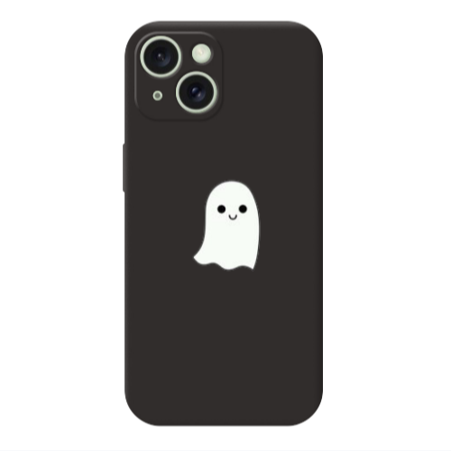 Apple iPhone 15 Ghost Black Colored Silicone TPU Θήκη