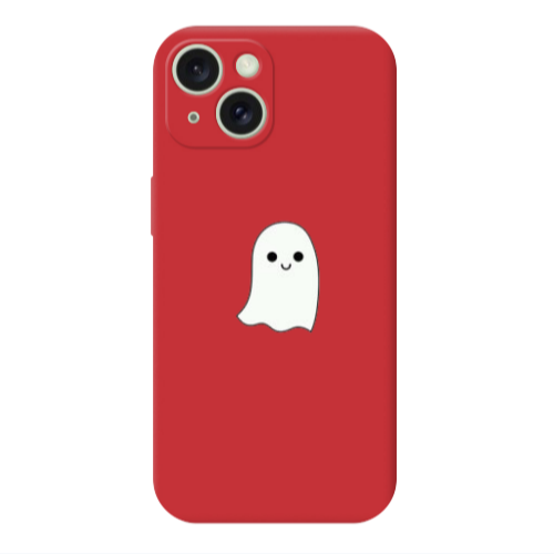 Apple iPhone 15 Ghost Red Colored Silicone TPU Θήκη