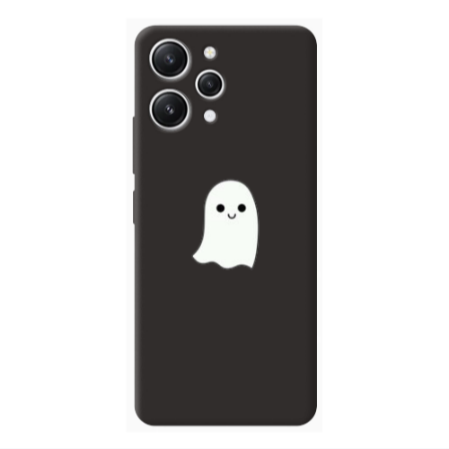 Xiaomi Redmi 12 Ghost Black Colored Silicone TPU Θήκη