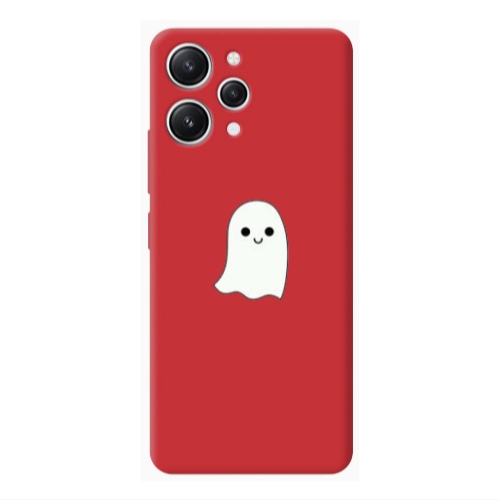 Xiaomi Redmi 12 Ghost Red Colored Silicone TPU Θήκη