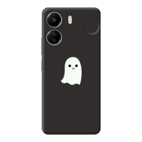 Xiaomi Redmi 13C Ghost Black Colored Silicone TPU Θήκη