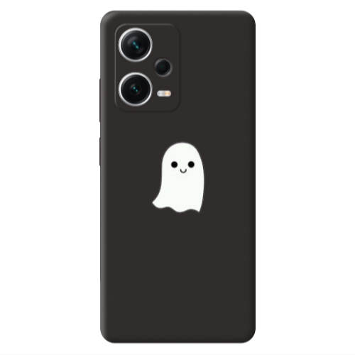 Xiaomi Poco X5 Ghost Black Colored Silicone TPU Θήκη