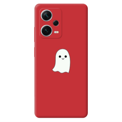 Xiaomi Poco X5 Ghost Red Colored Silicone TPU Θήκη