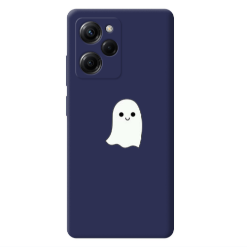 Xiaomi Poco X5 Pro Ghost Dark blue Colored Silicone TPU Θήκη
