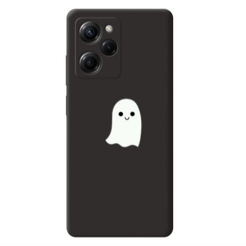 Xiaomi Poco X5 Pro Ghost Black Colored Silicone TPU Θήκη
