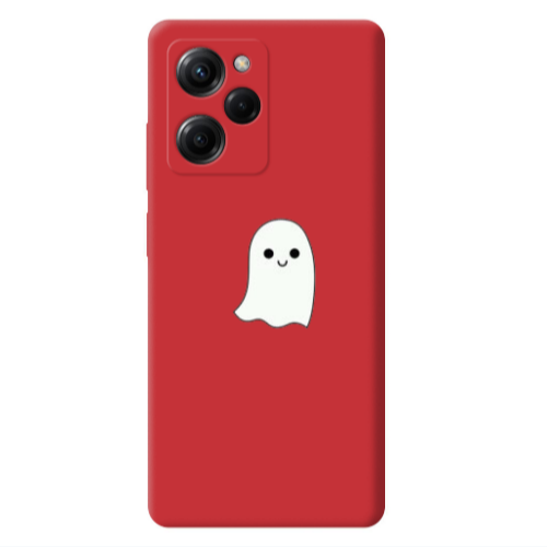Xiaomi Poco X5 Pro Ghost Red Colored Silicone TPU Θήκη