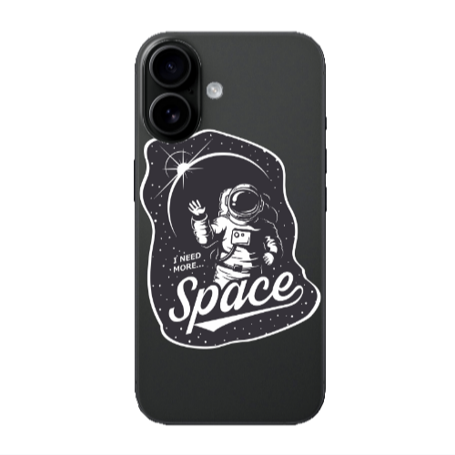 Apple Iphone 16 plus I need more spacee Transparent Silicone TPU Θήκη