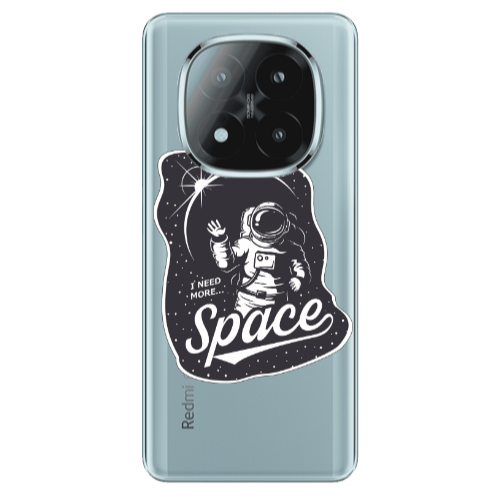 Xiaomi Redmi Note 14 Pro + 5g I need more spacee Transparent Silicone TPU Θήκη