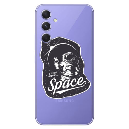 Samsung A56 I need more spacee Transparent Silicone TPU Θήκη