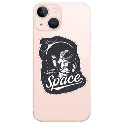 Apple iPhone 13 I need more spacee Transparent Silicone TPU Θήκη