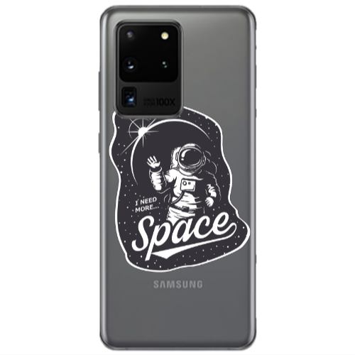 Samsung S20 Ultra I need more spacee Transparent Silicone TPU Θήκη