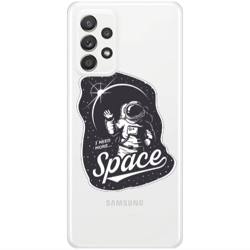 Samsung A53 I need more spacee Transparent Silicone TPU Θήκη