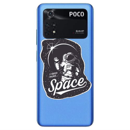 Xiaomi Poco M4 Pro 4G I need more spacee Transparent Silicone TPU Θήκη