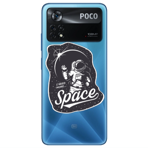Xiaomi Poco X4 Pro I need more spacee Transparent Silicone TPU Θήκη