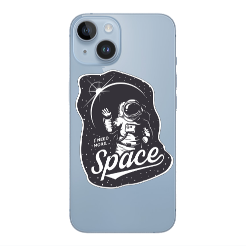 Apple iPhone 14  I need more spacee Transparent Silicone TPU Θήκη
