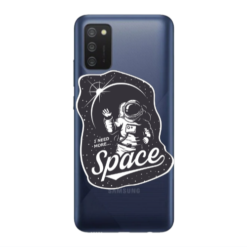 Samsung A03S I need more spacee Transparent Silicone TPU Θήκη