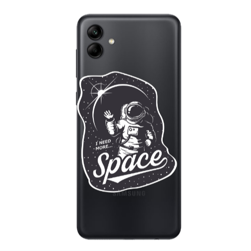 Samsung A04 I need more spacee Transparent Silicone TPU Θήκη