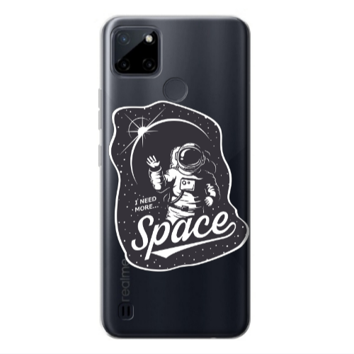 Realme C25Y I need more spacee Transparent Silicone TPU Θήκη