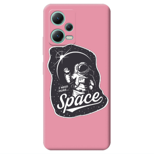 Xiaomi Redmi Note 12 Pro 5G I need more spacee Pink Colored Silicone TPU Θήκη