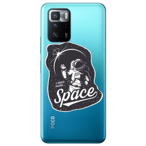 Xiaomi Poco X3 GT I need more spacee Transparent Silicone TPU Θήκη