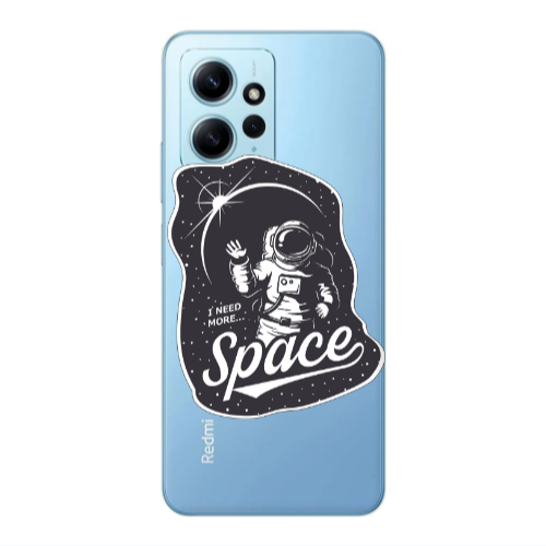Xiaomi Redmi Note 12 4G I need more spacee Transparent Silicone TPU Θήκη