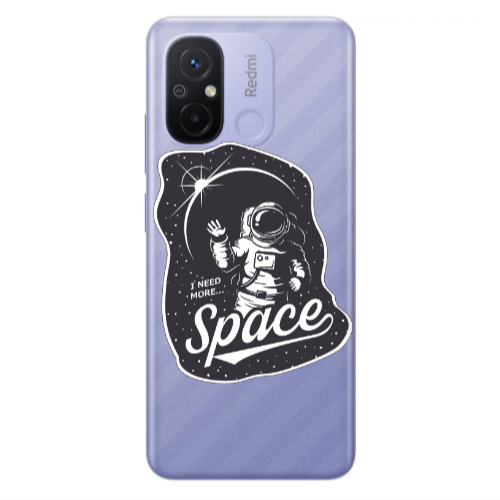 Xiaomi Redmi 12C I need more spacee Transparent Silicone TPU Θήκη