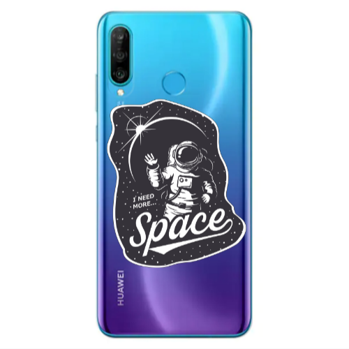 Huawei P30 Lite I need more spacee Transparent Silicone TPU Θήκη