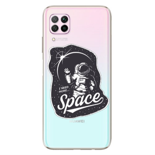 Huawei P40 Lite I need more spacee Transparent Silicone TPU Θήκη