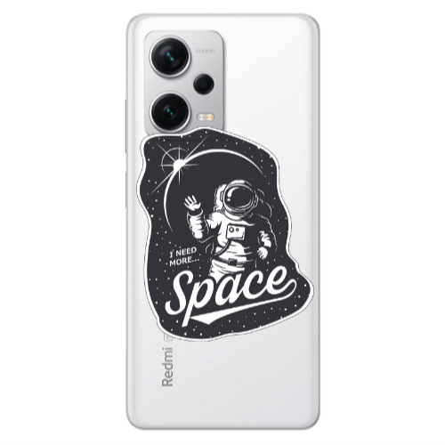 Xiaomi Redmi Note 12 5G I need more spacee Transparent Silicone TPU Θήκη