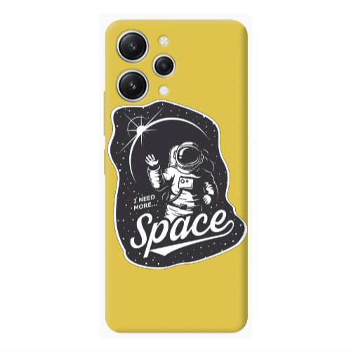 Xiaomi Redmi 12 I need more spacee Yellow Colored Silicone TPU Θήκη